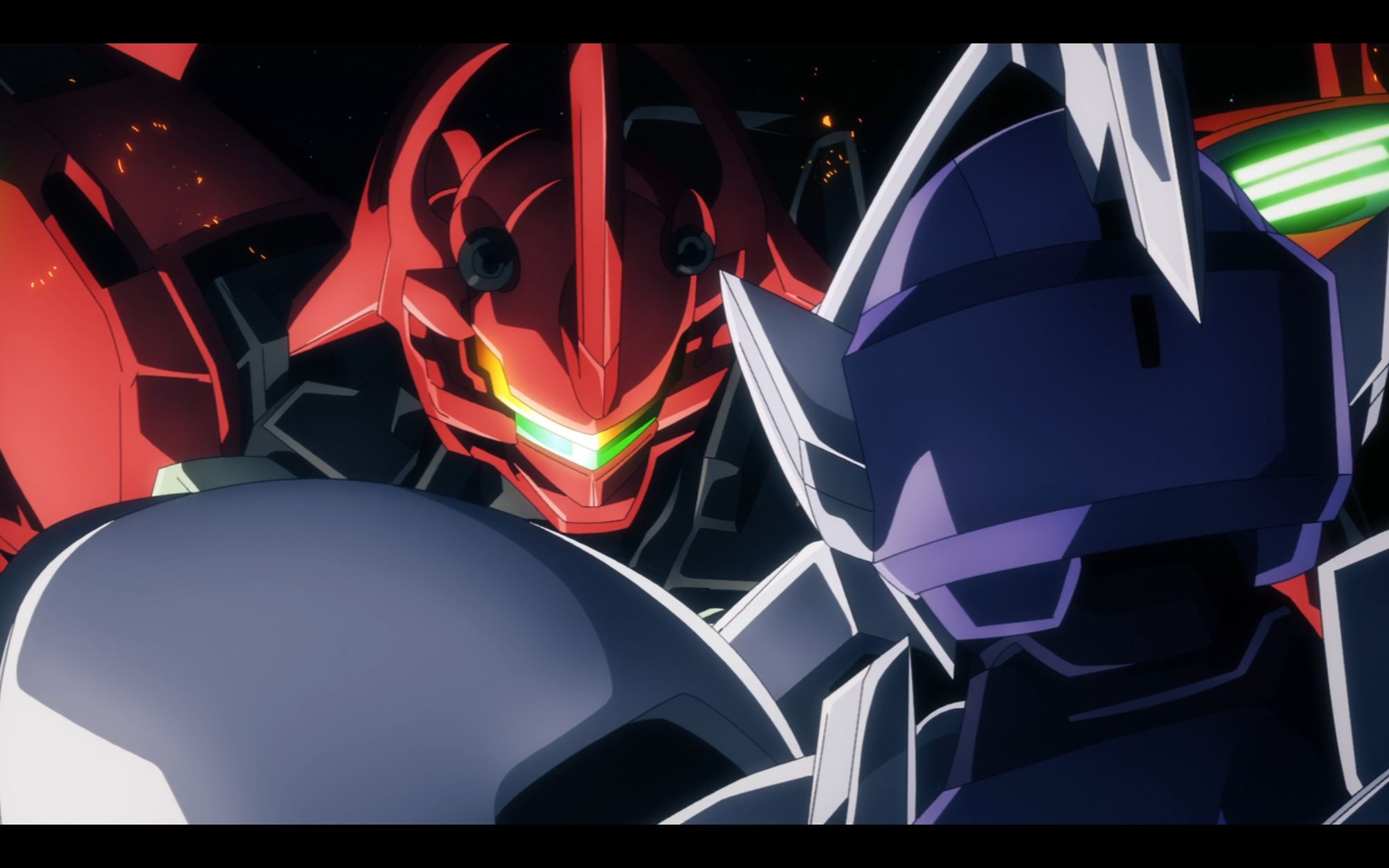 guel vs shaddiq mobile suit duel