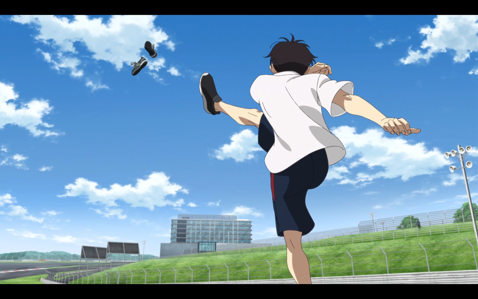 haruka kicks madoka's shoes into the air